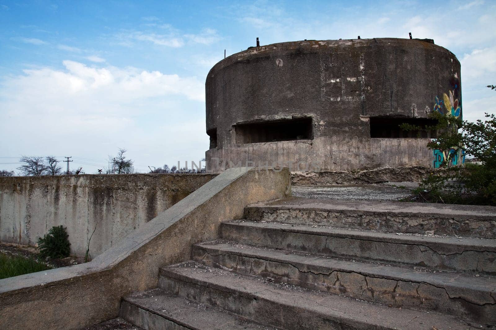 Old military bunker from World War II