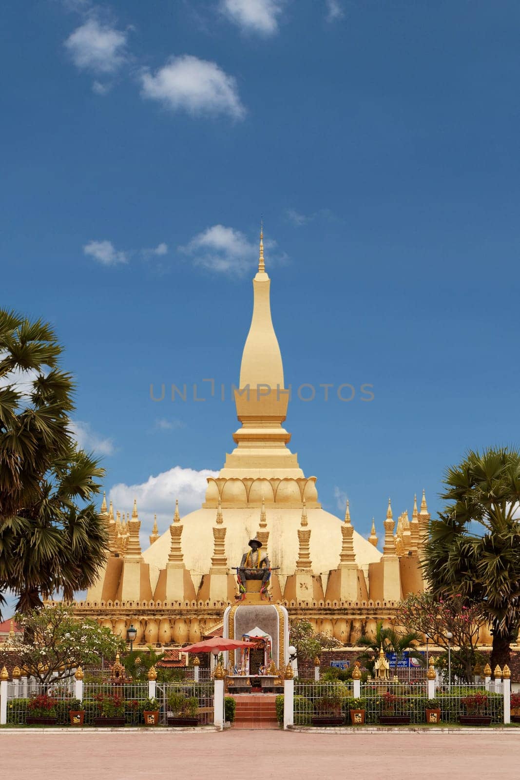 That Luang in Vientiane,temple and landmark of Laos