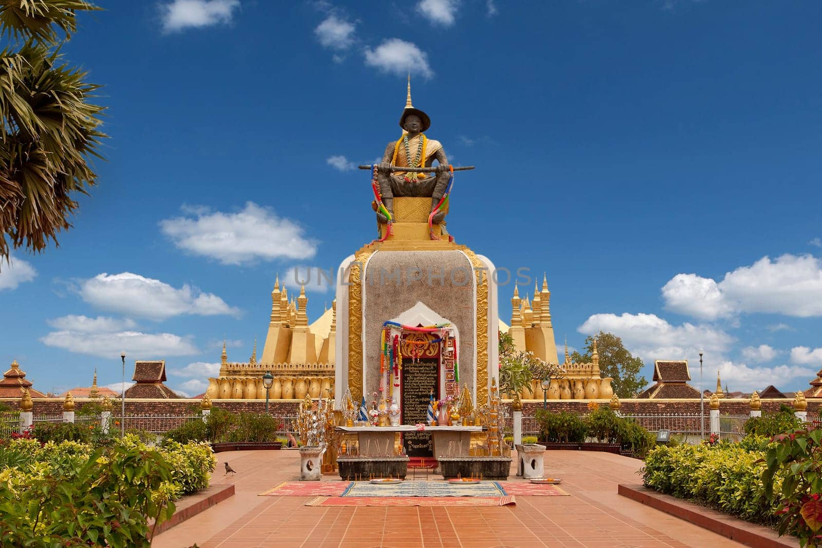That Luang in Vientiane,temple and landmark of Laos