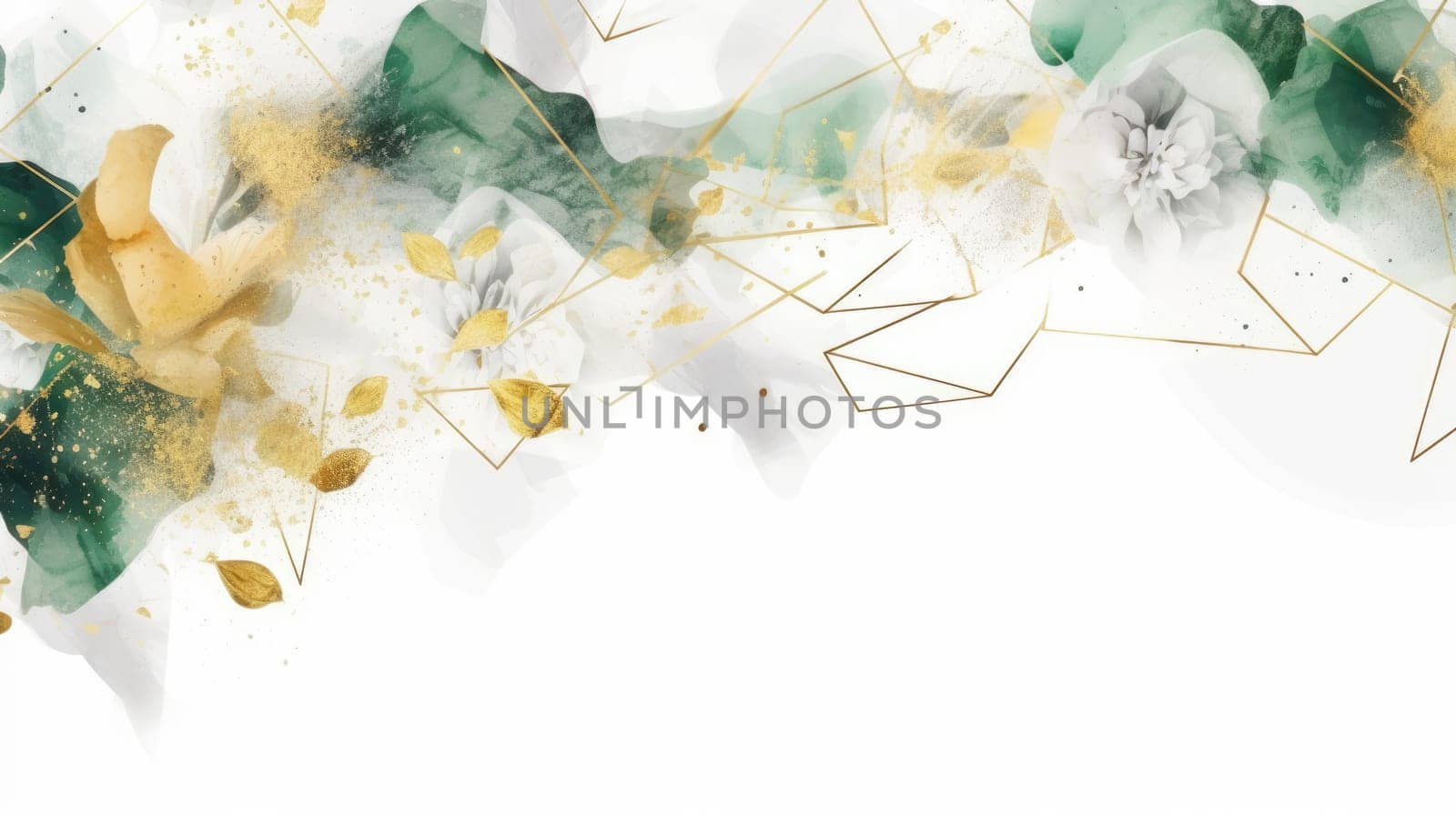 Watercolor abstract design for background of wedding or buzzy social media banner generative AI