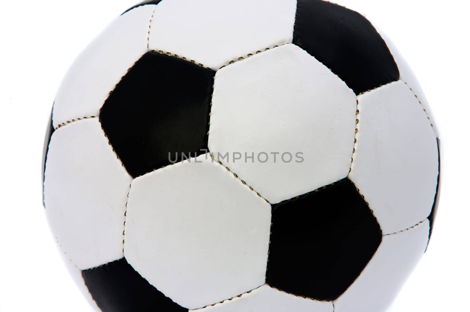 Ball of soccer a over white background