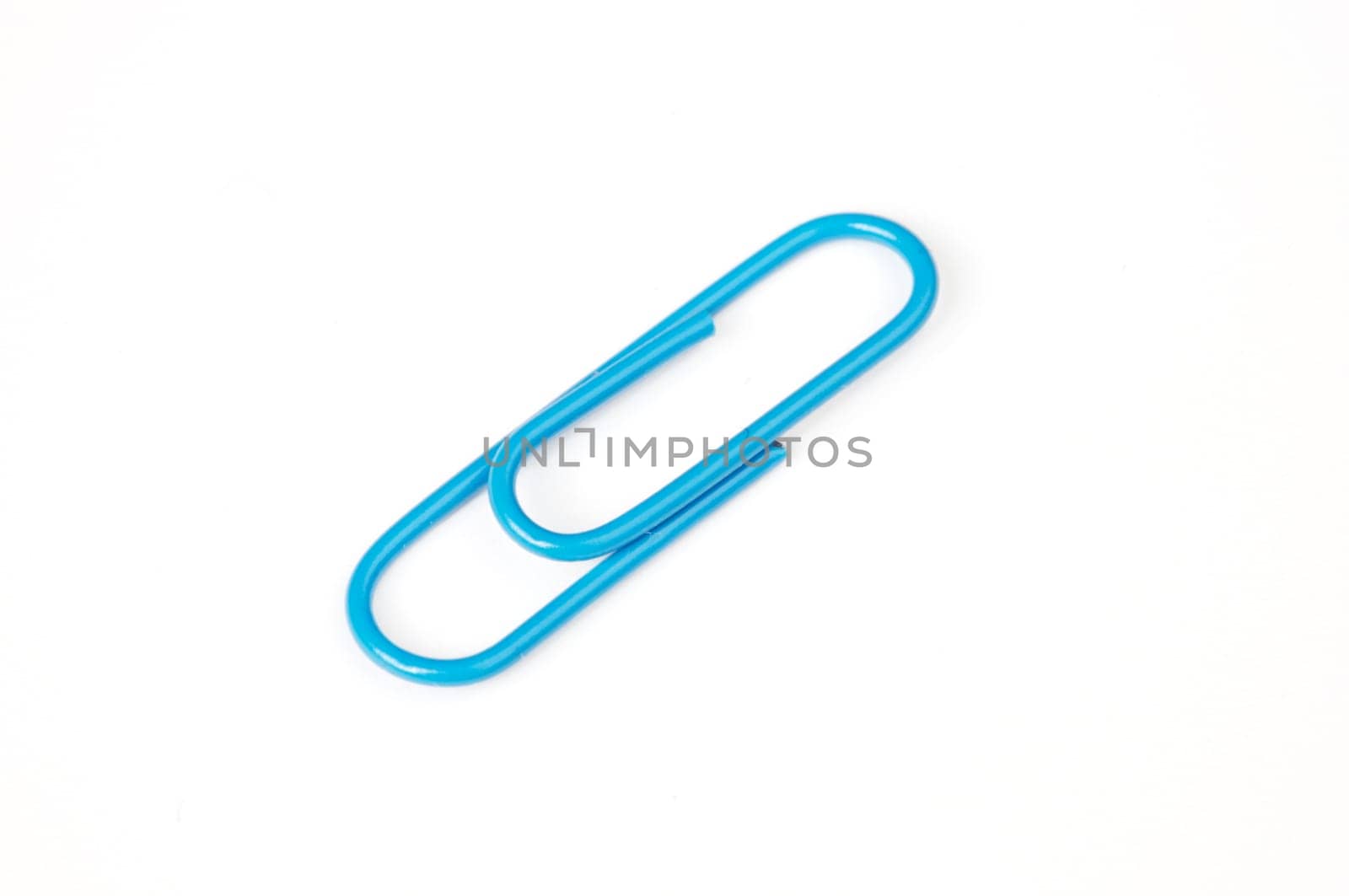 Business Blue clip a over white back ground