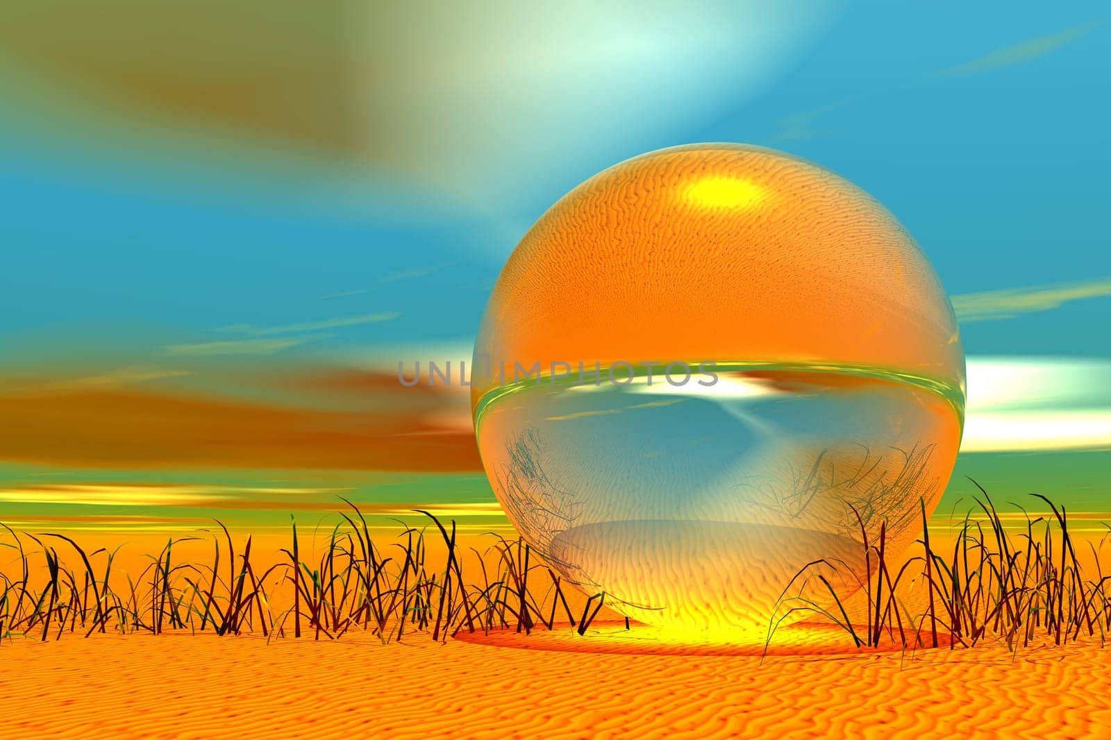 colorful glass ball