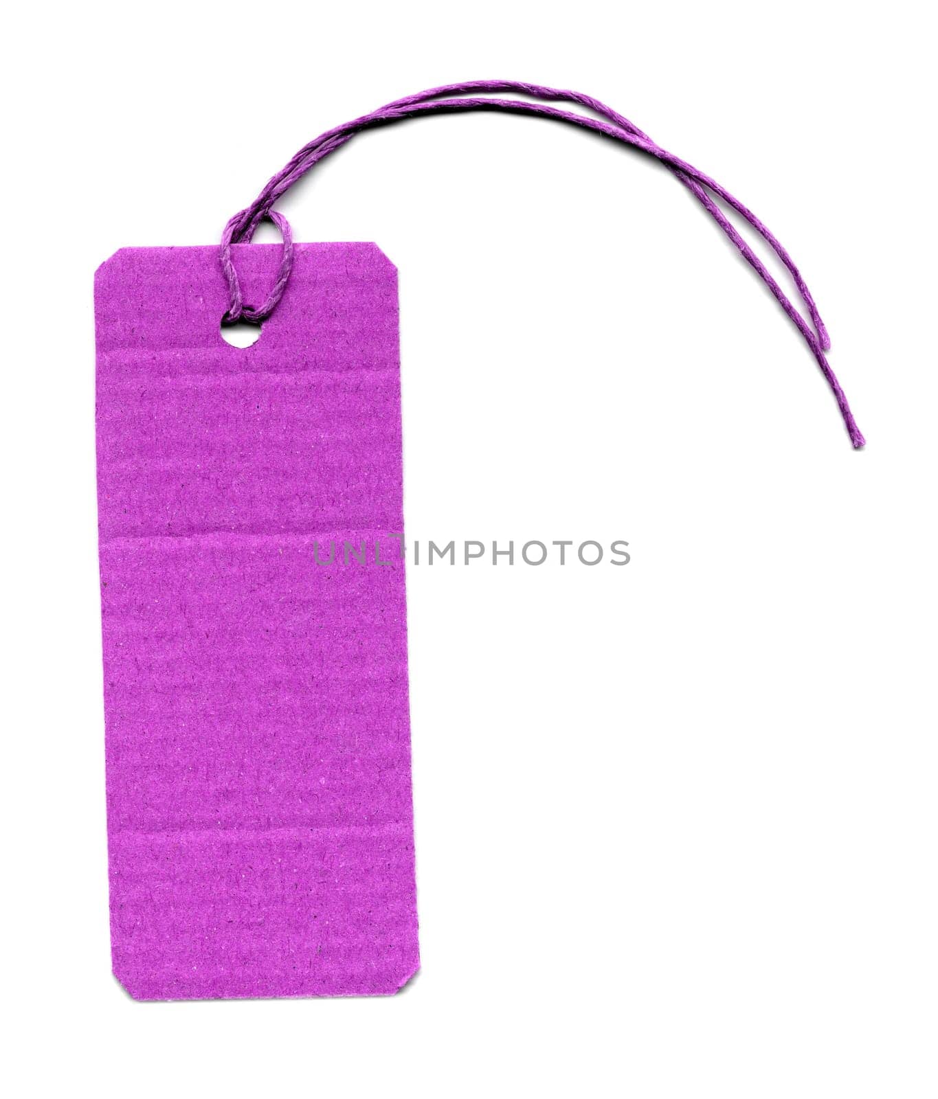 Price tag or address label with string