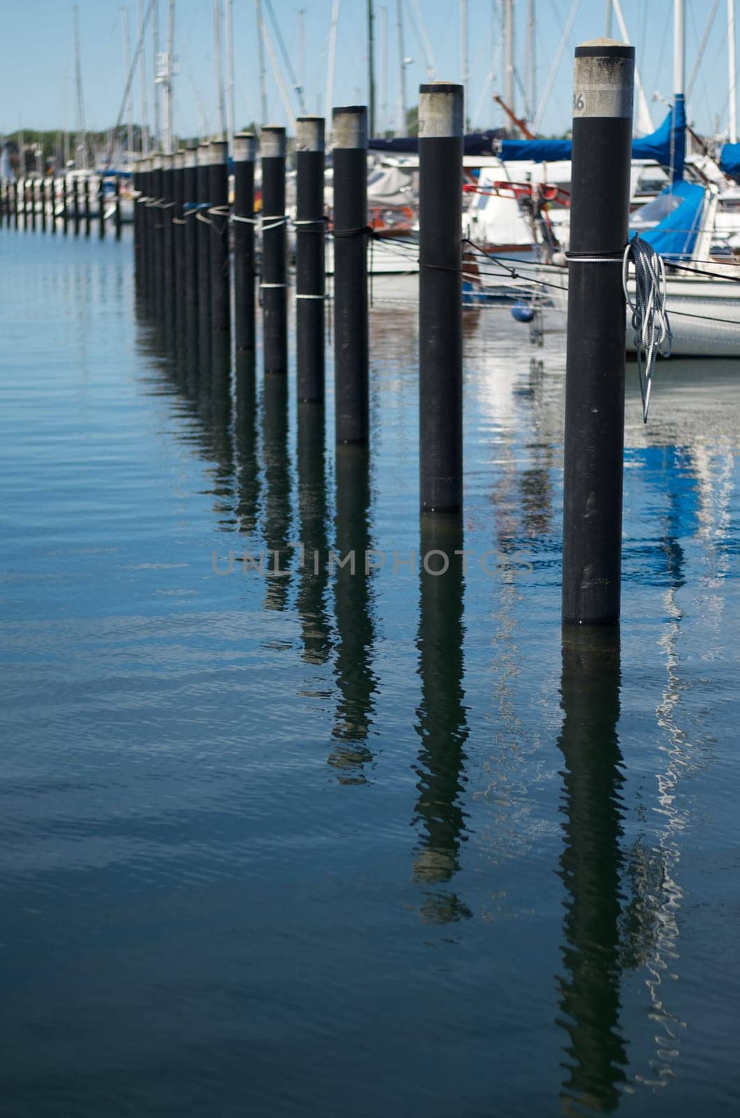 marina in Schilksee, Kiel, with boats