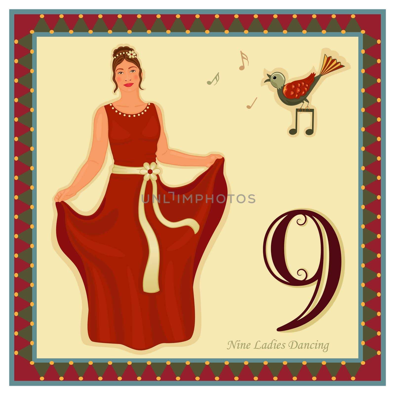 The 12 Days of Christmas - 9-th Day - Nine ladies dancing