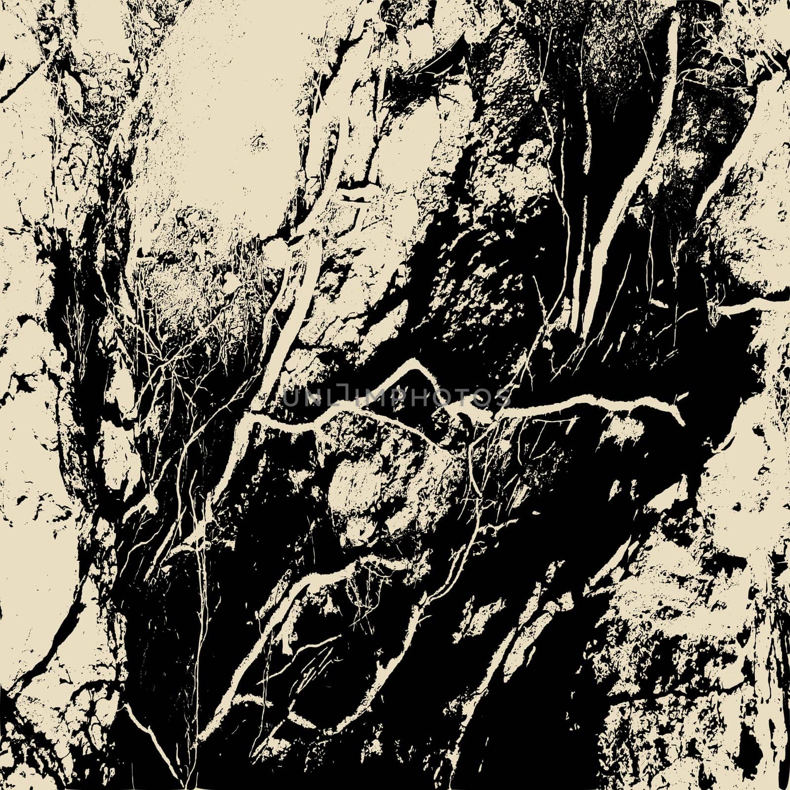 Black ink grunge abstract background. Two colors easy to edit picture.