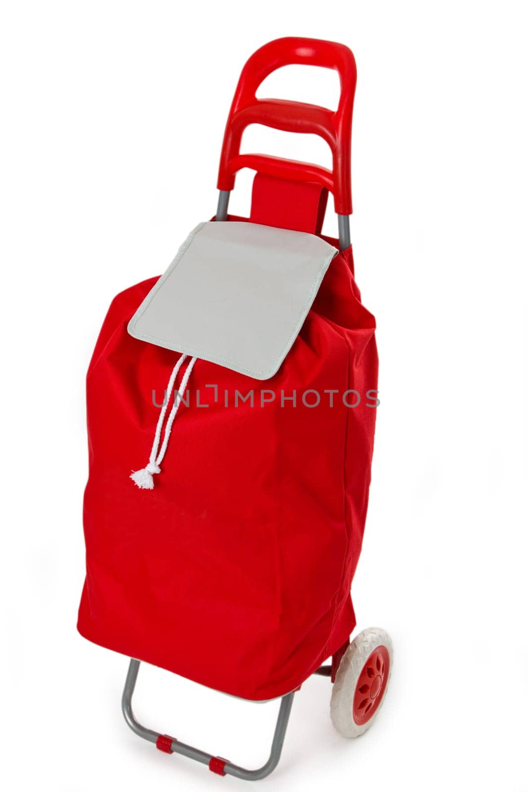 Shopping trolley isolated on white background