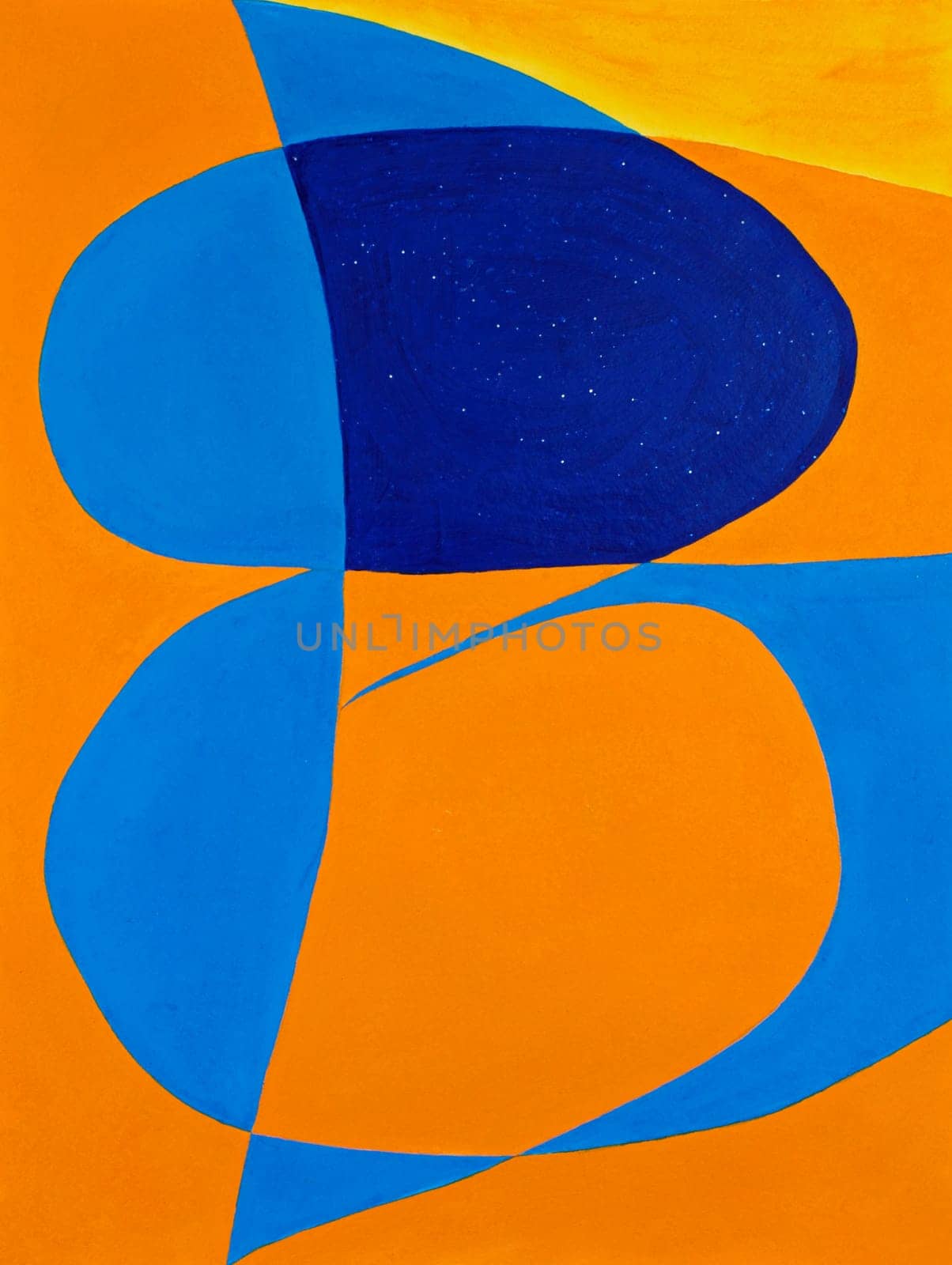The letters in the word Be are drawn on top of each other and painted in with corresponding color.