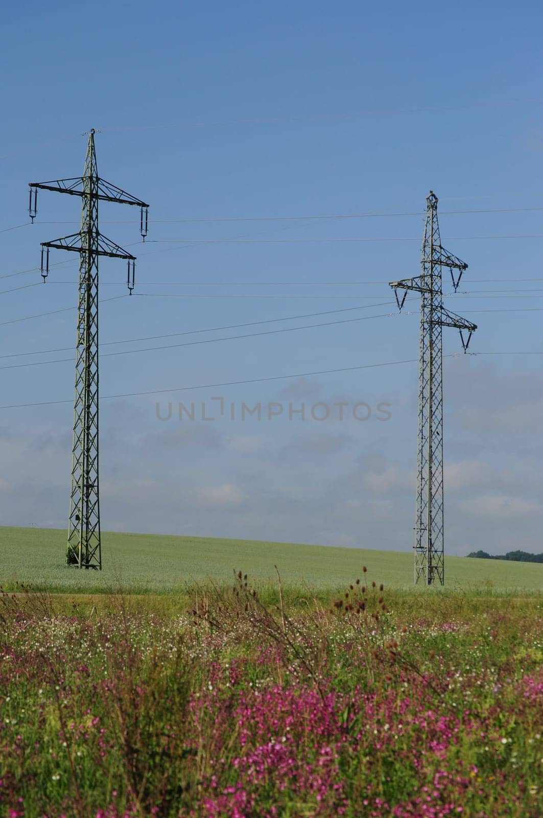 High voltage pylons