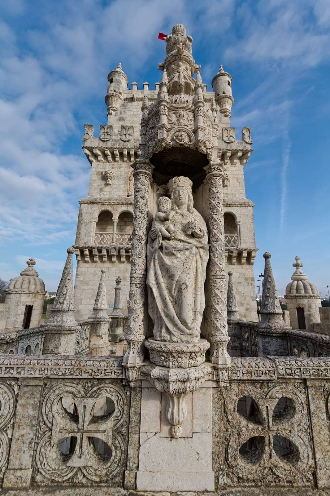 Tower of Belem, Lisbon Portugal, Tower defense Tagus river input.
