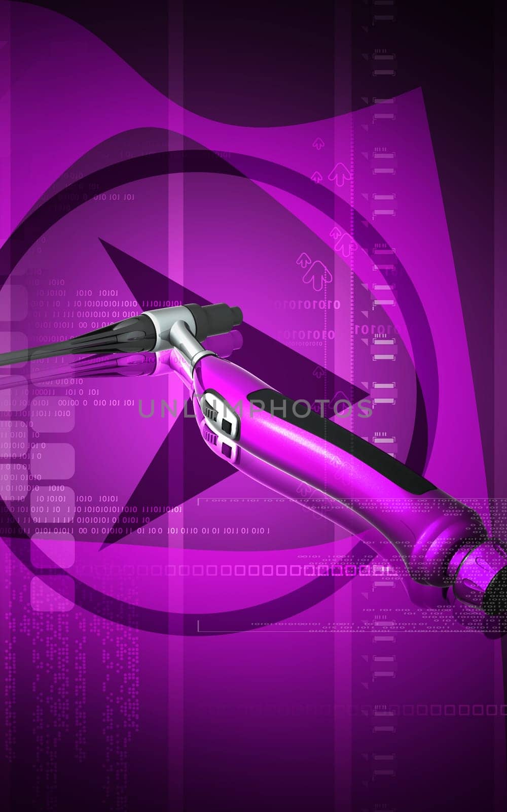 Digital illustration of weld craft in colour background