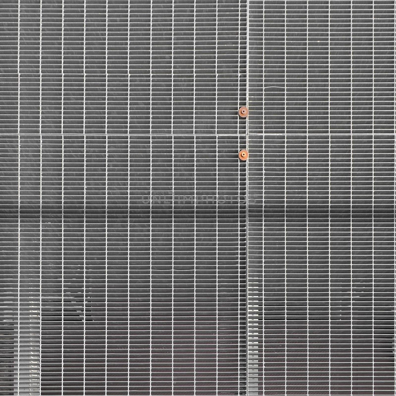 Steel grid mesh useful as a background