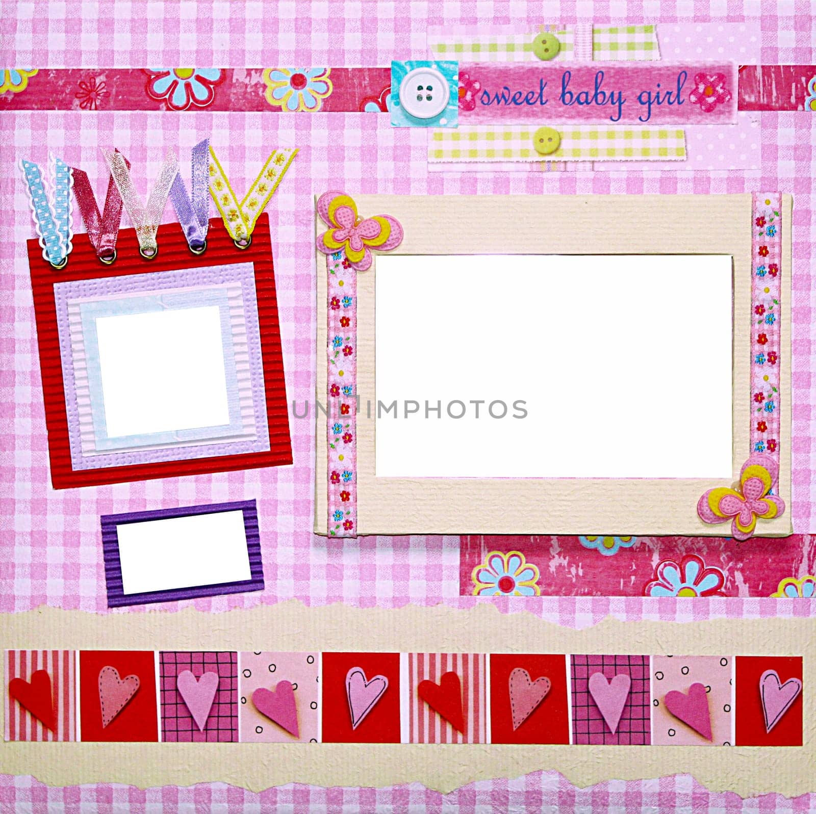 a hand crafted scrapbook album cover design