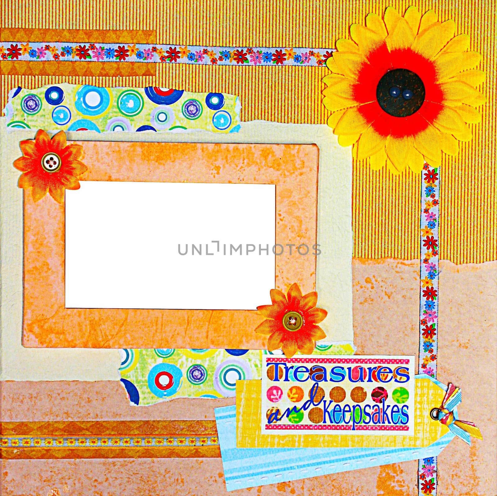 a hand crafted scrapbook album cover design
