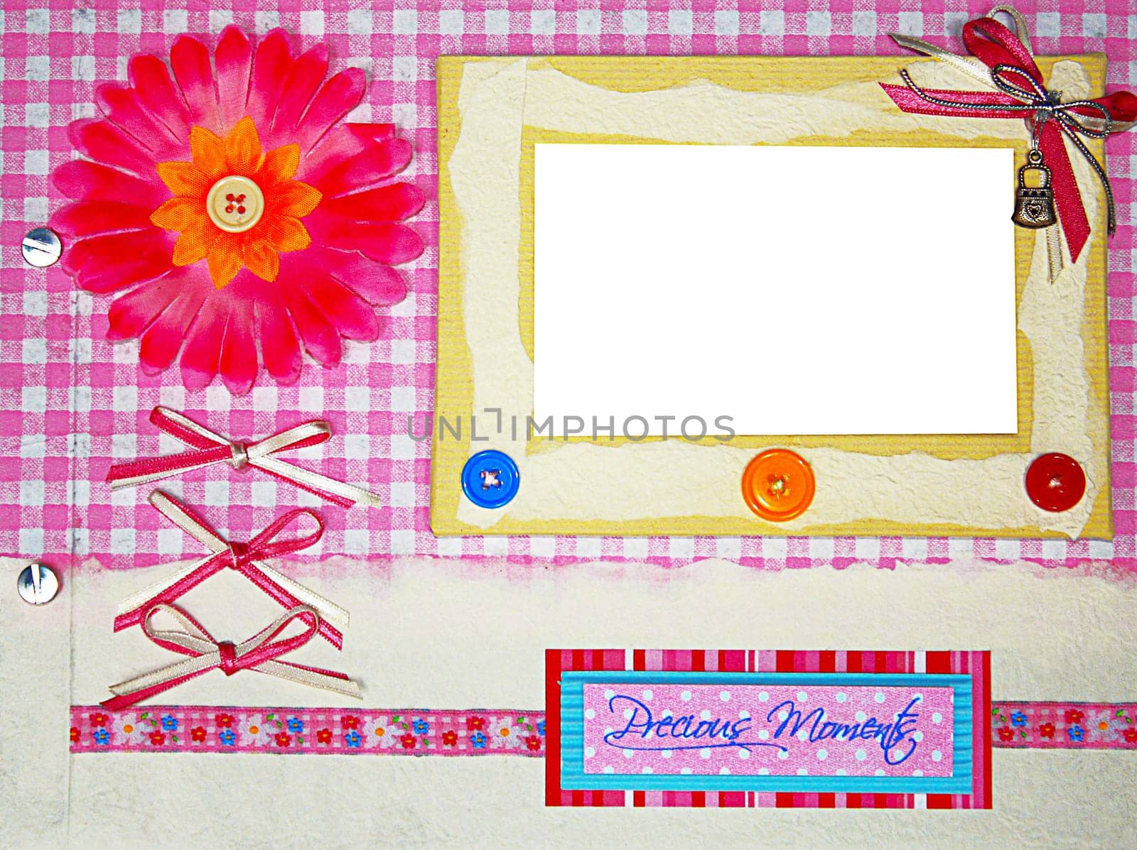 a hand crafted scrapbook album cover design