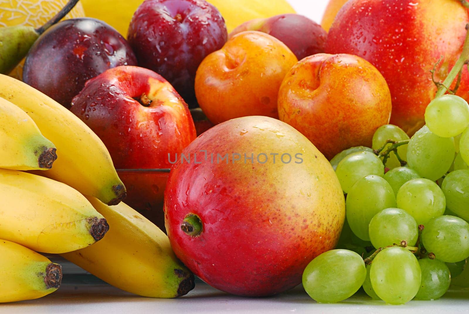 Composition with variety of fruits
