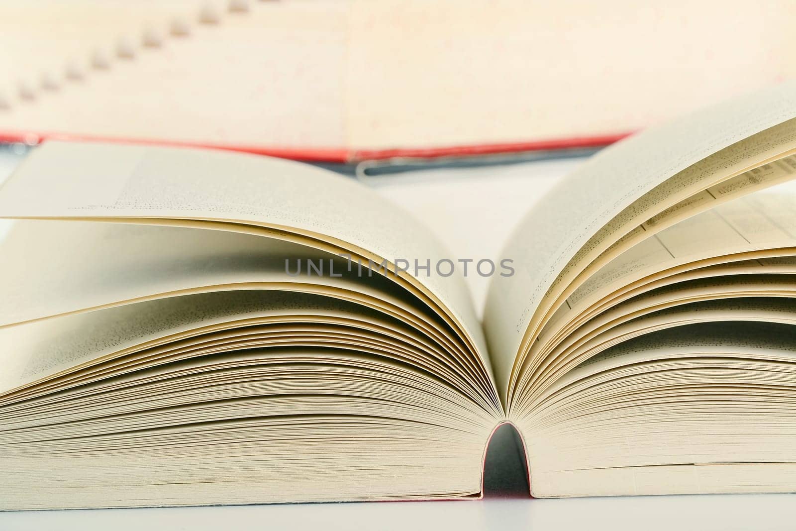 Composition with books on the table