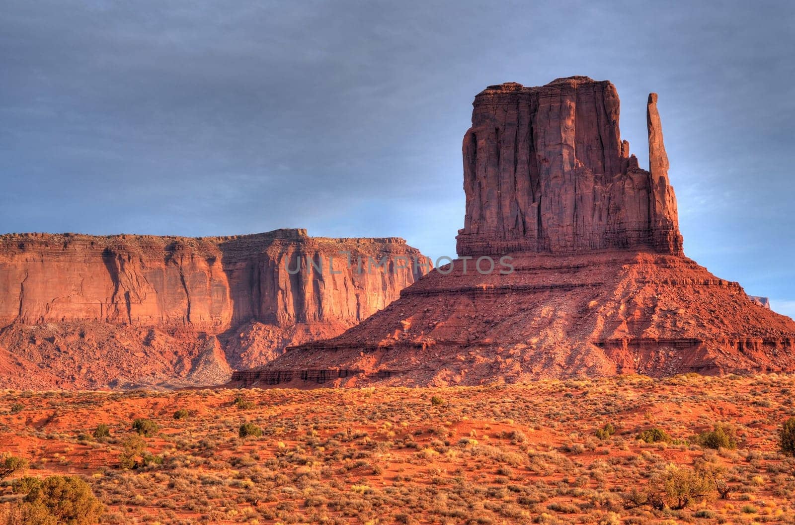 A Warm Dawn over Monument Valley Arizona