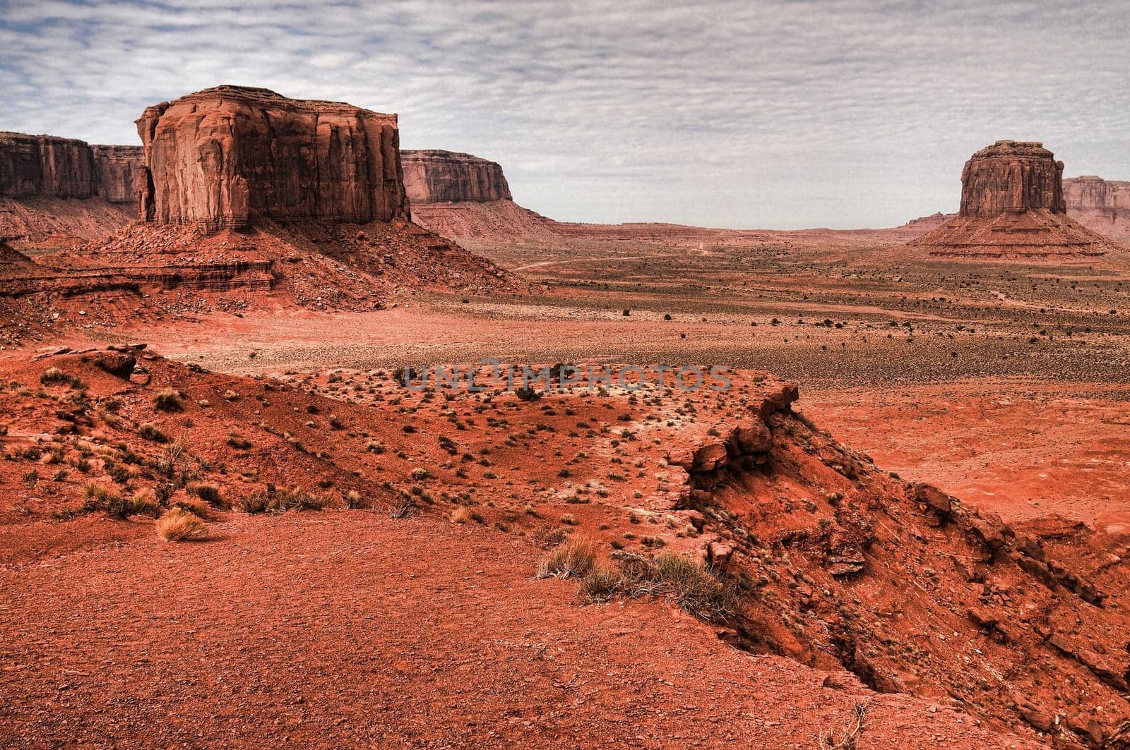 Monument Valley on the Navajo Indian Reservation USA