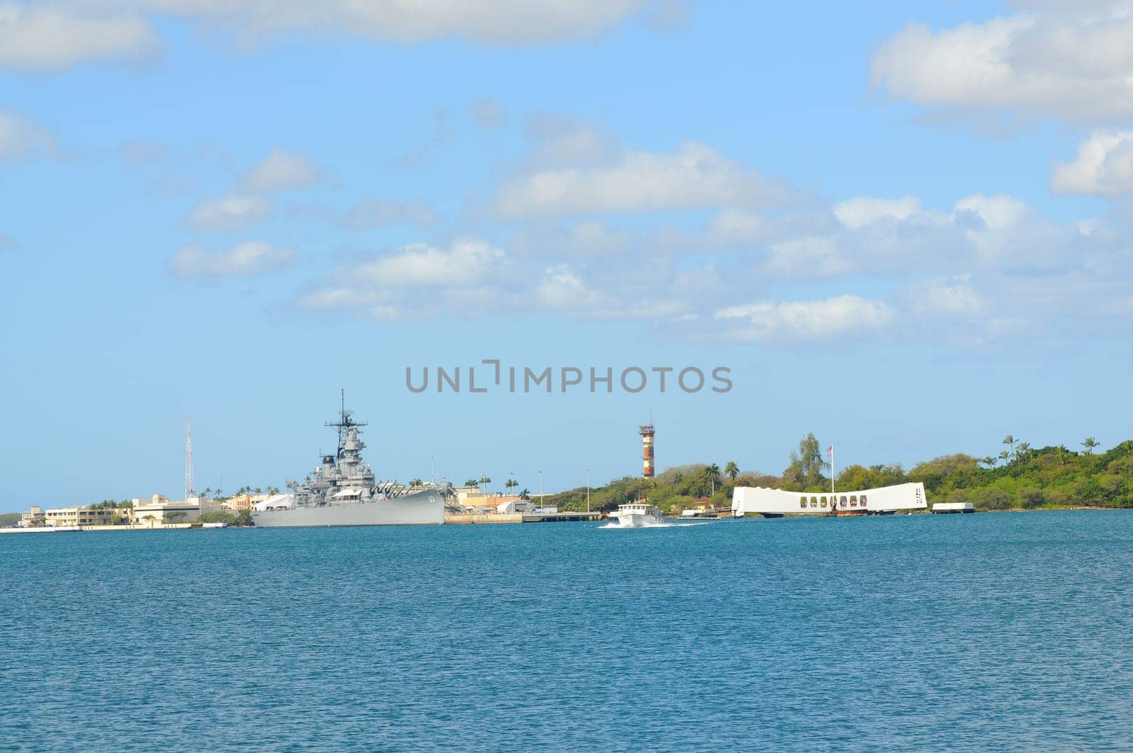 USS Missouri - decommissioned battleship USA in Pearl Harbor Hawaii