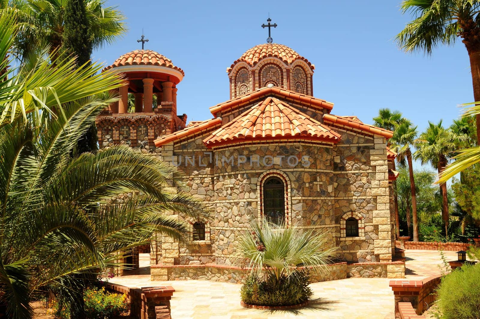 Greek Orthodox church at St. Anthony&#039 s Monastery in Arizona USA