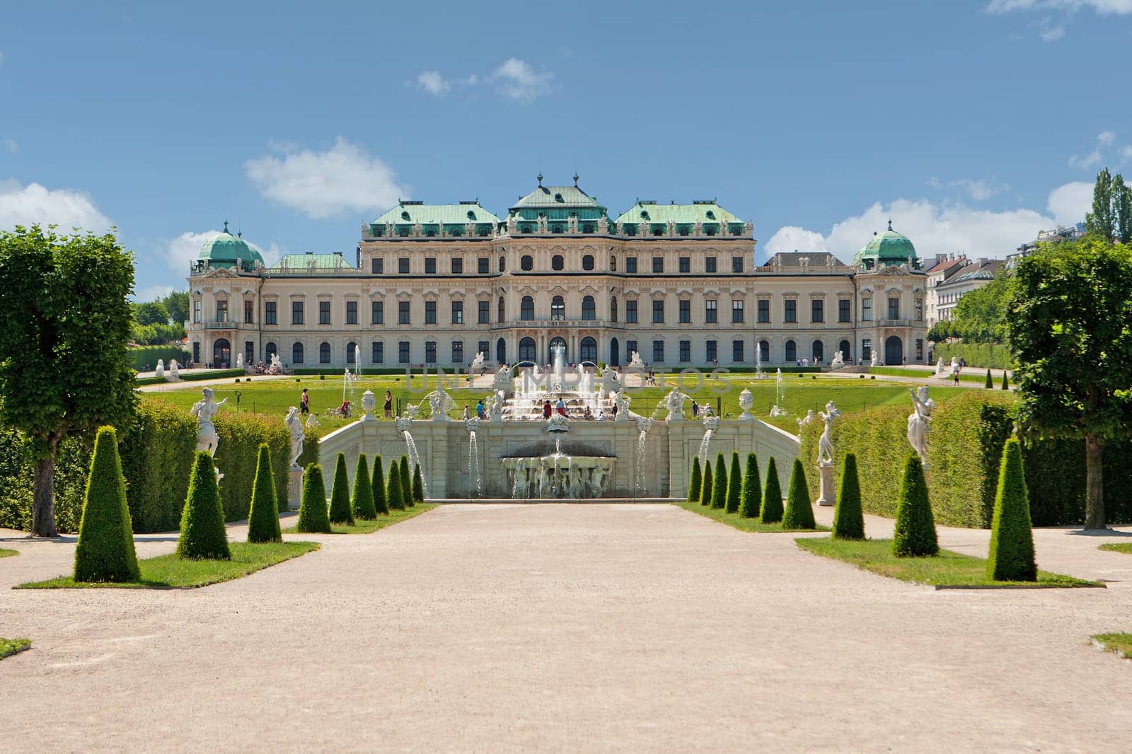 Belvedere Palace,historic building and landmark of Vienna