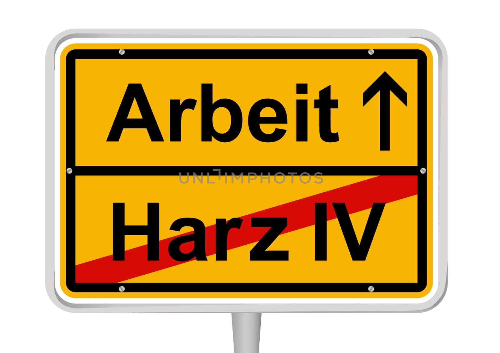 Sign Hartz IV / Work