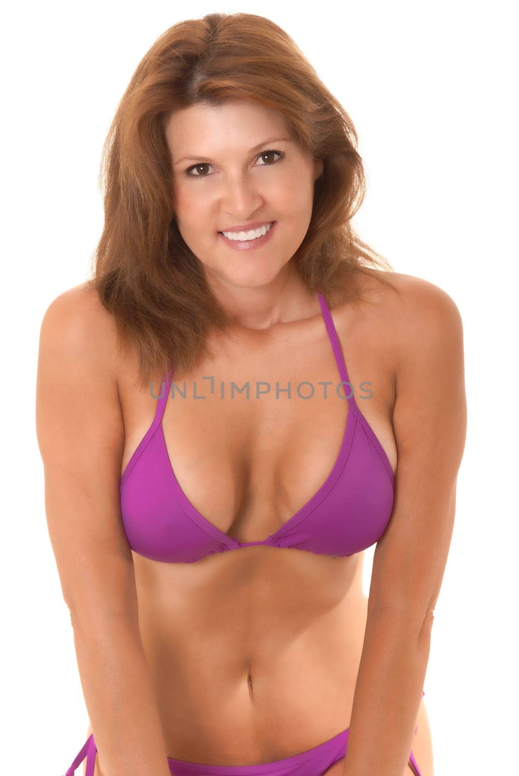 Isolated image of sexy young girl in bikini