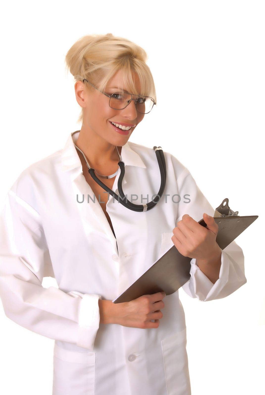 Lovely young and beautiful blond Doctor or Nurse