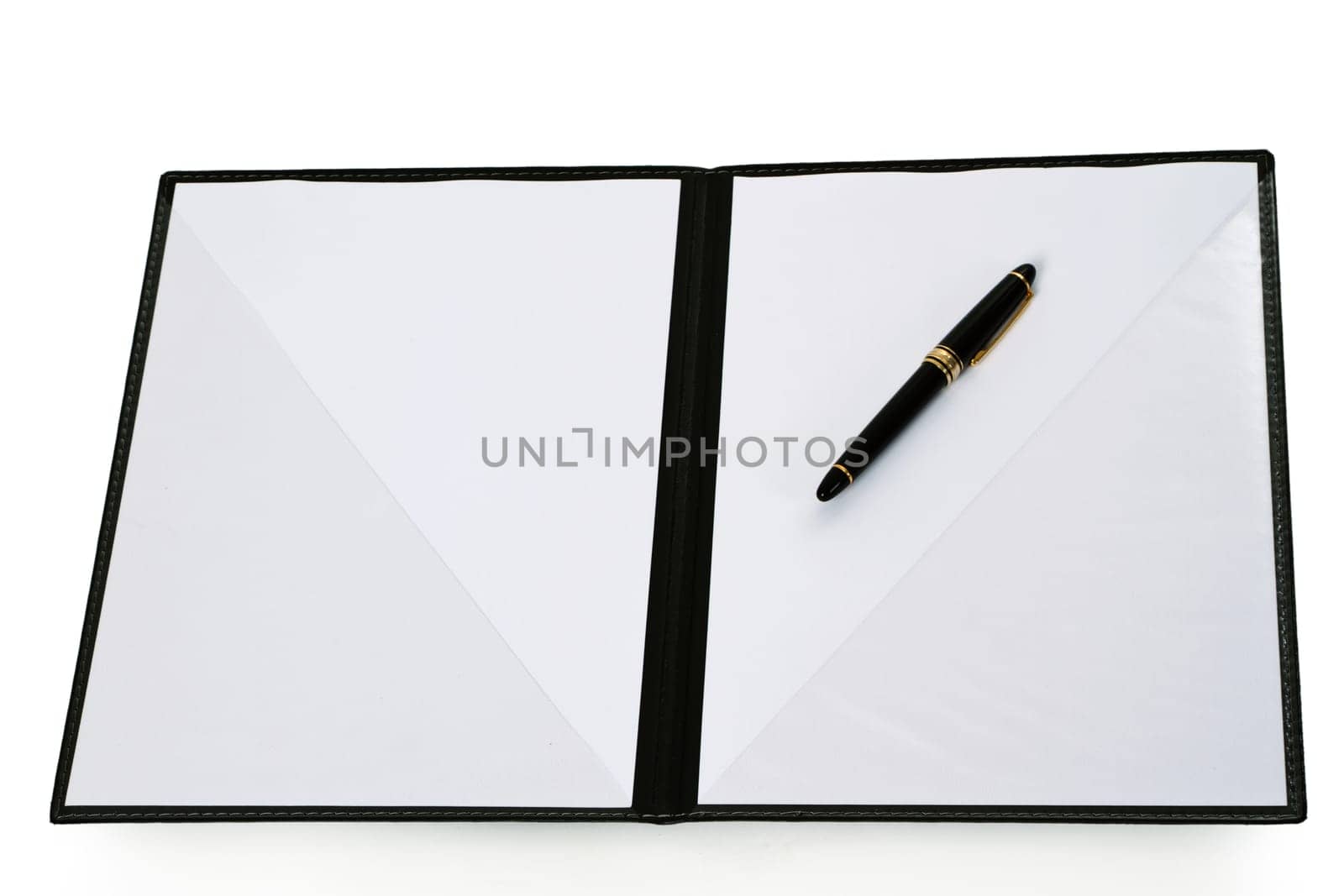 Document folder isolated on white background