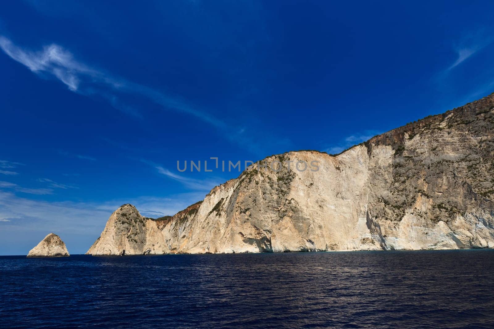 a beautiful mountain slope in Zakynthos island, Greece
