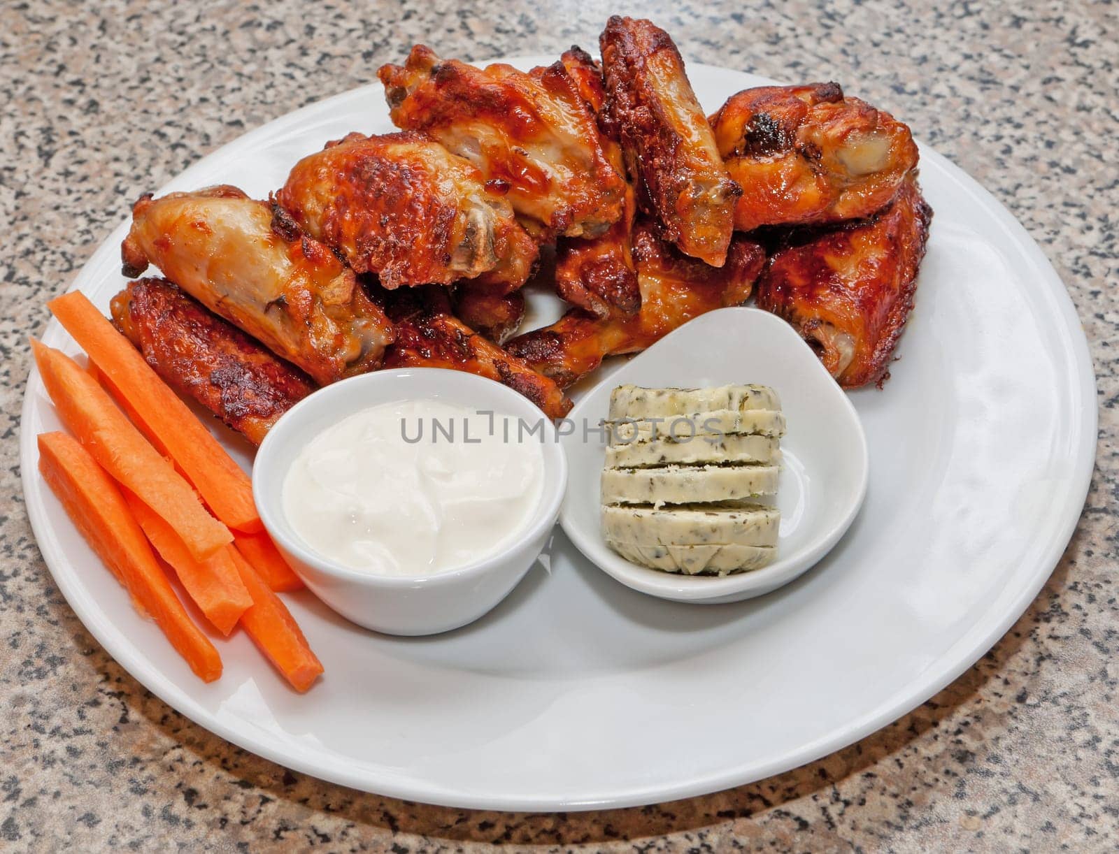 Chicken wings,grilled chicken as a popular finger food