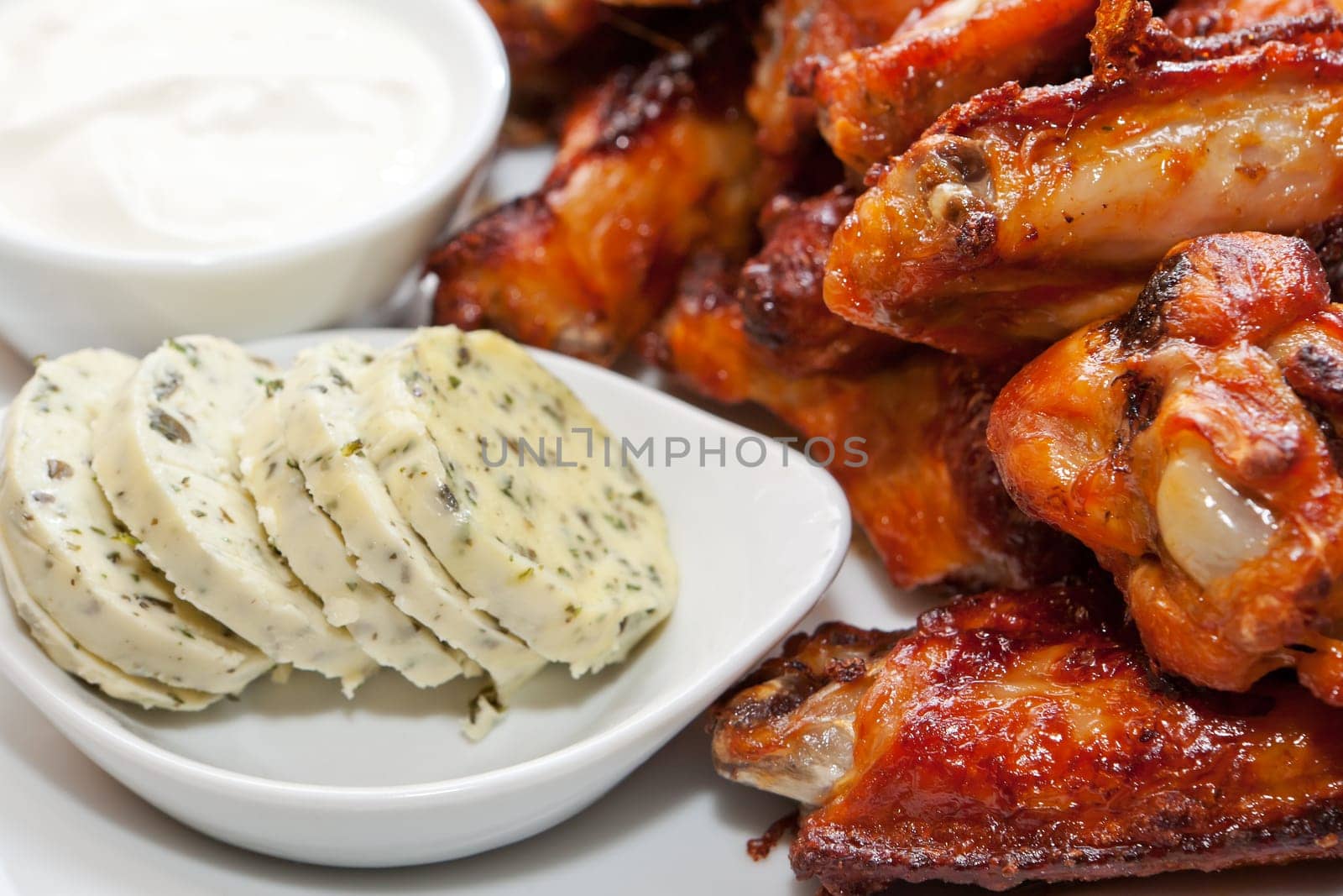 Chicken wings,grilled chicken as a popular finger food