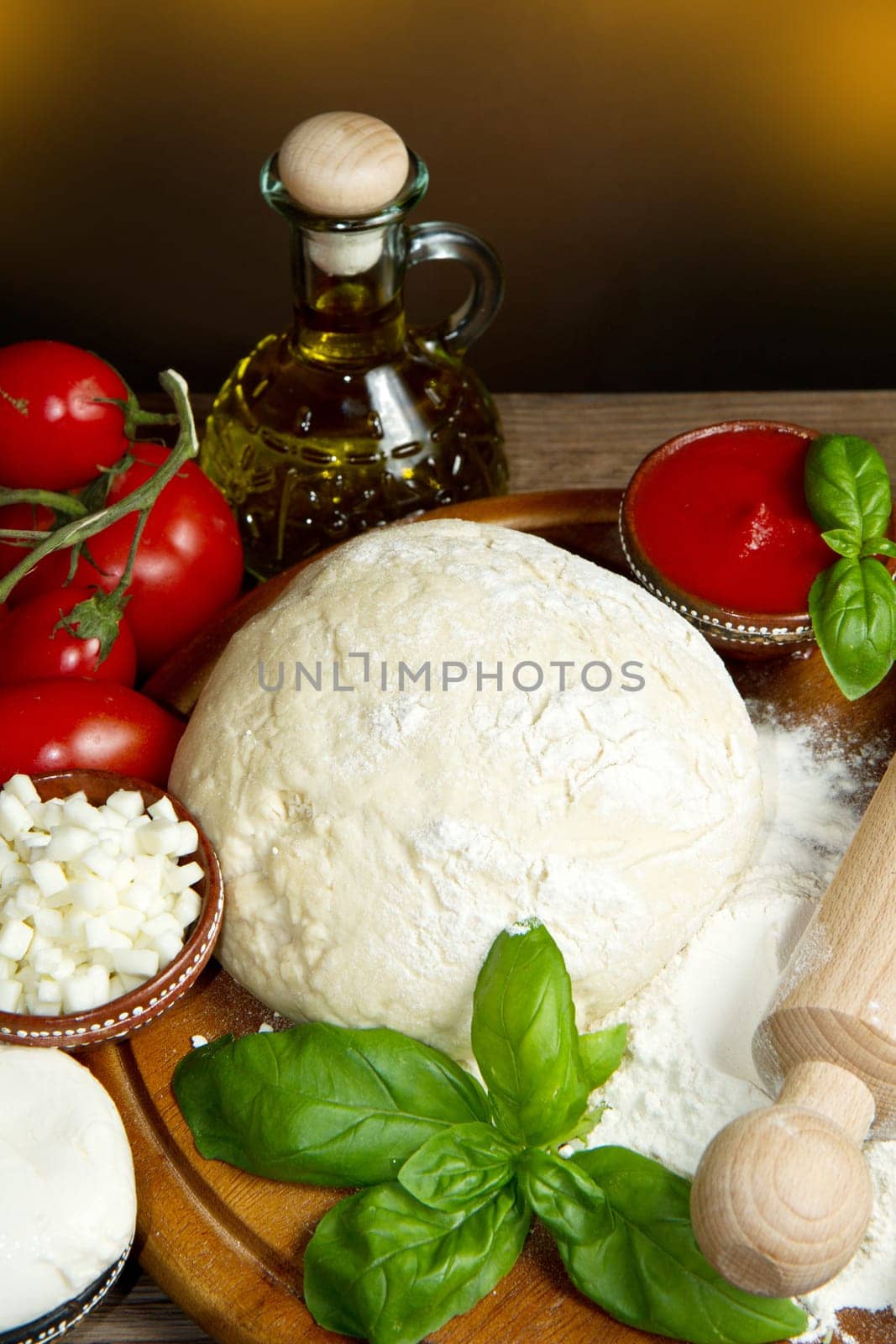 ingredients for homemade pizza