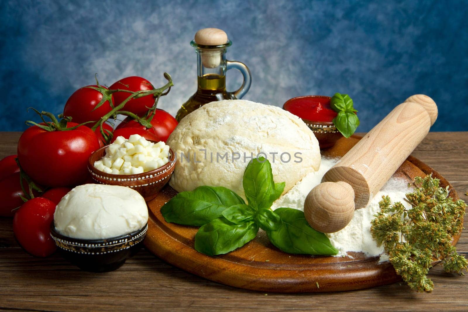 ingredients for homemade pizza