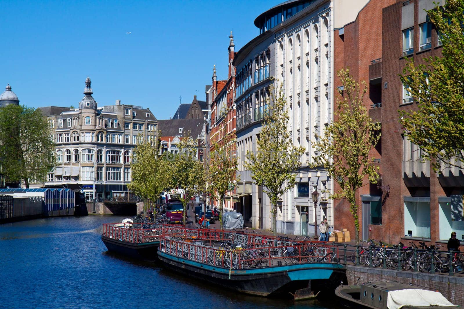 One of canals in Amsterdam