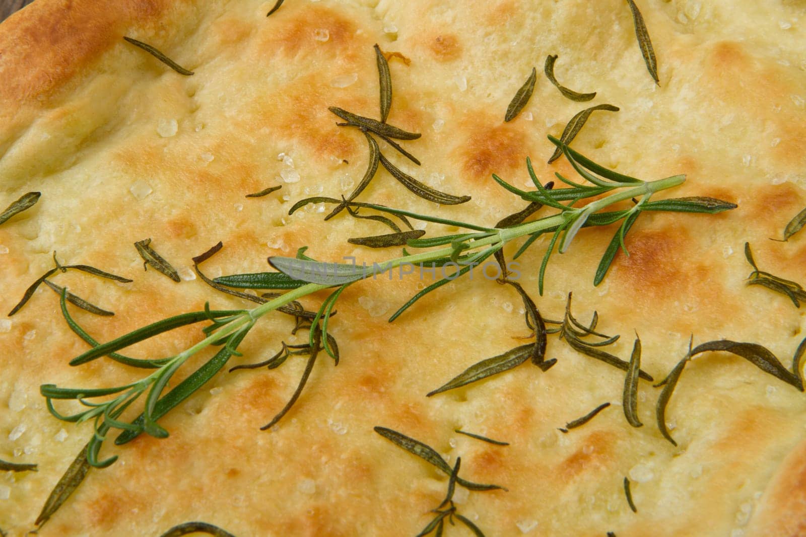 white pizza with fresh rosemary