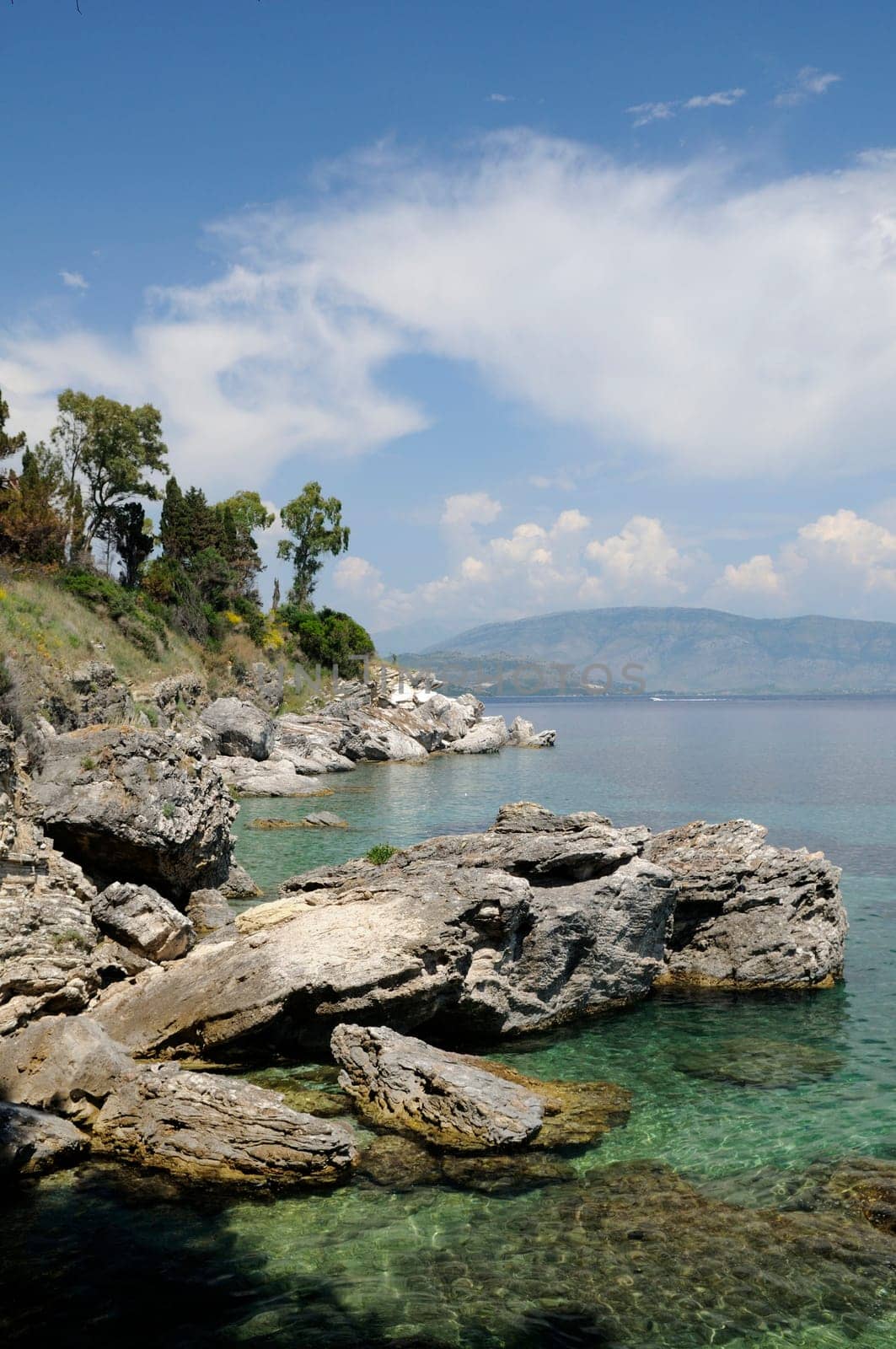 Corfu Island,Greece,View from Corfu Island over the Mediterranean Sea