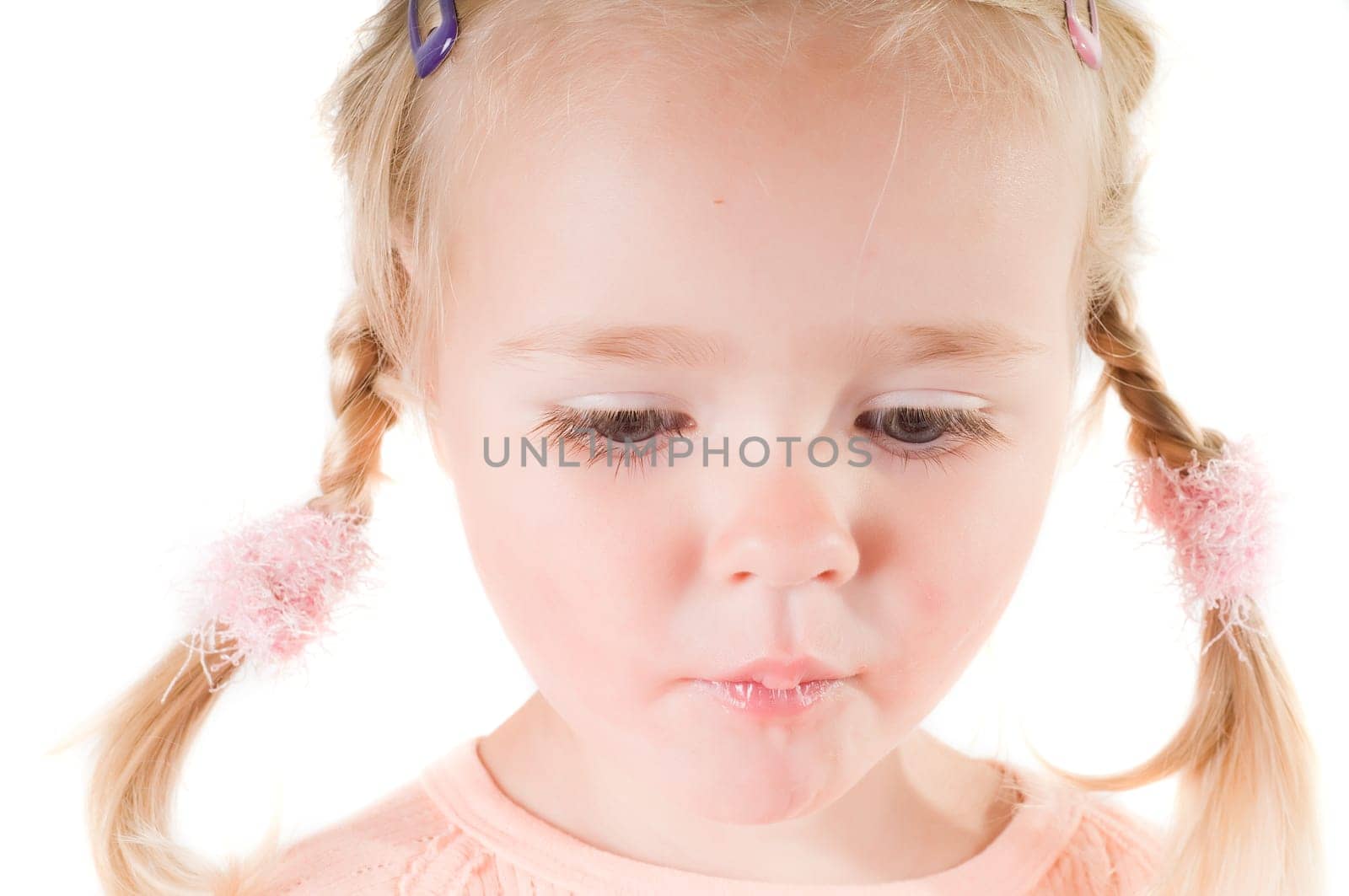 Shot of beautiful toddler girl in studio