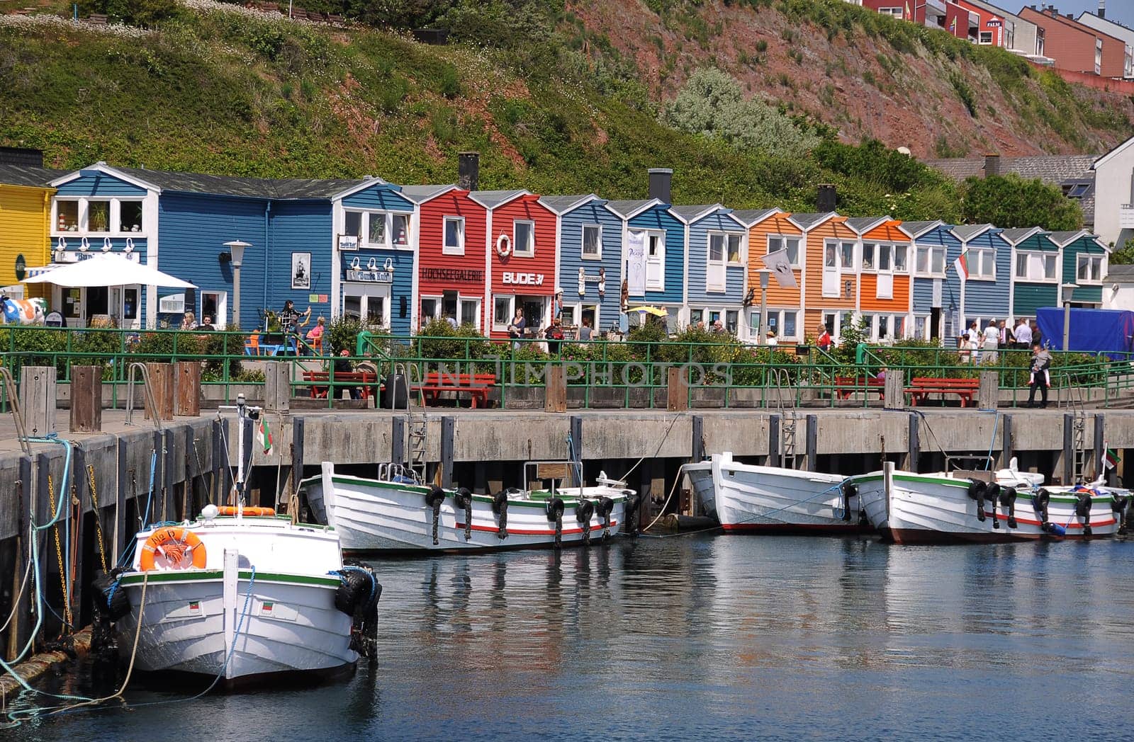 Lobster shacks on Heligoland