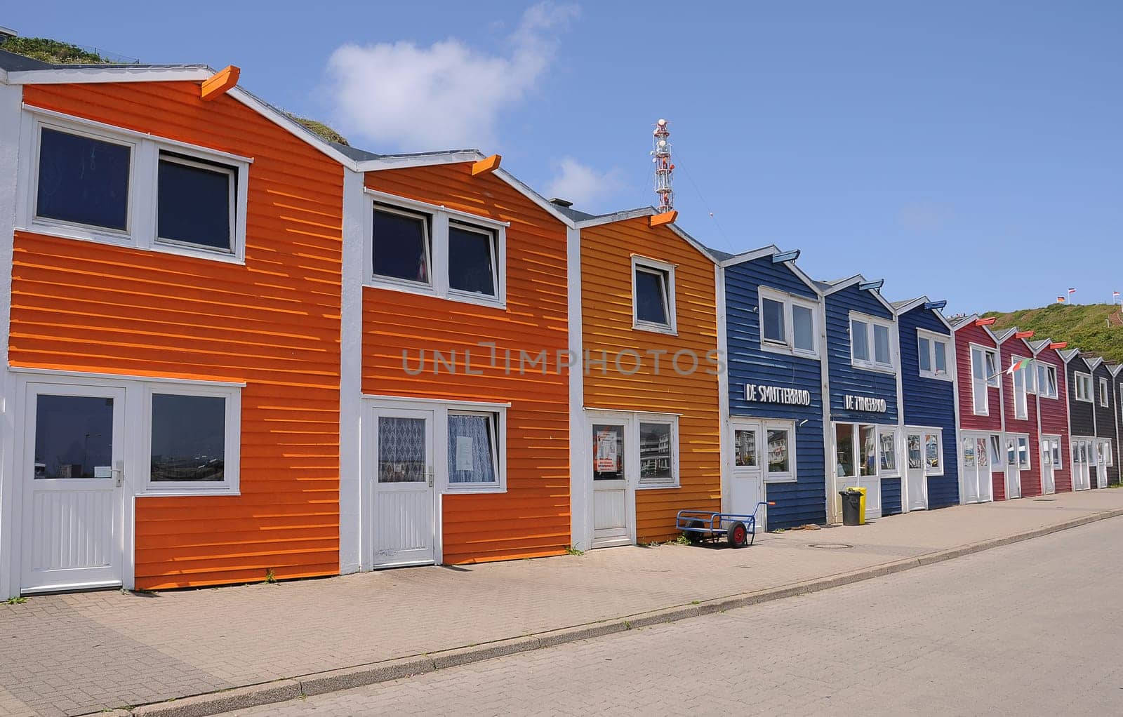 Lobster shacks on Heligoland