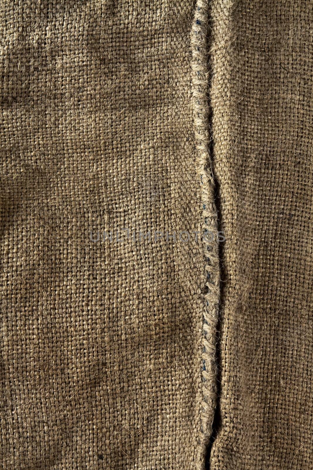 Texture of old hemp bag used for bulk transportation