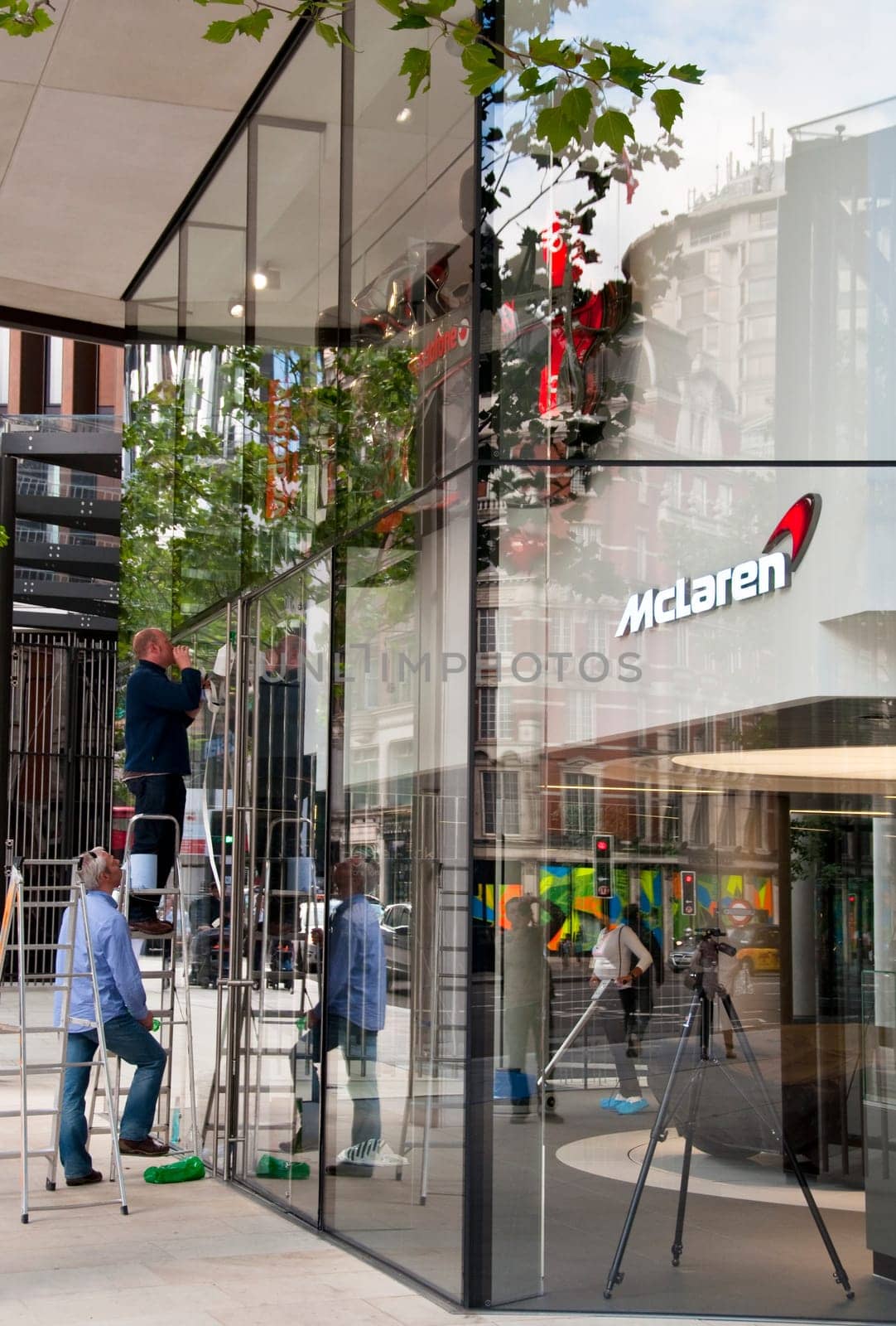 The new McLaren showroom on Knightsbridge due to open on Tuesday June 21st, 2011