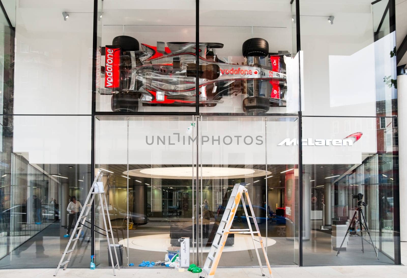 The new McLaren showroom on Knightsbridge due to open on Tuesday June 21st, 2011
