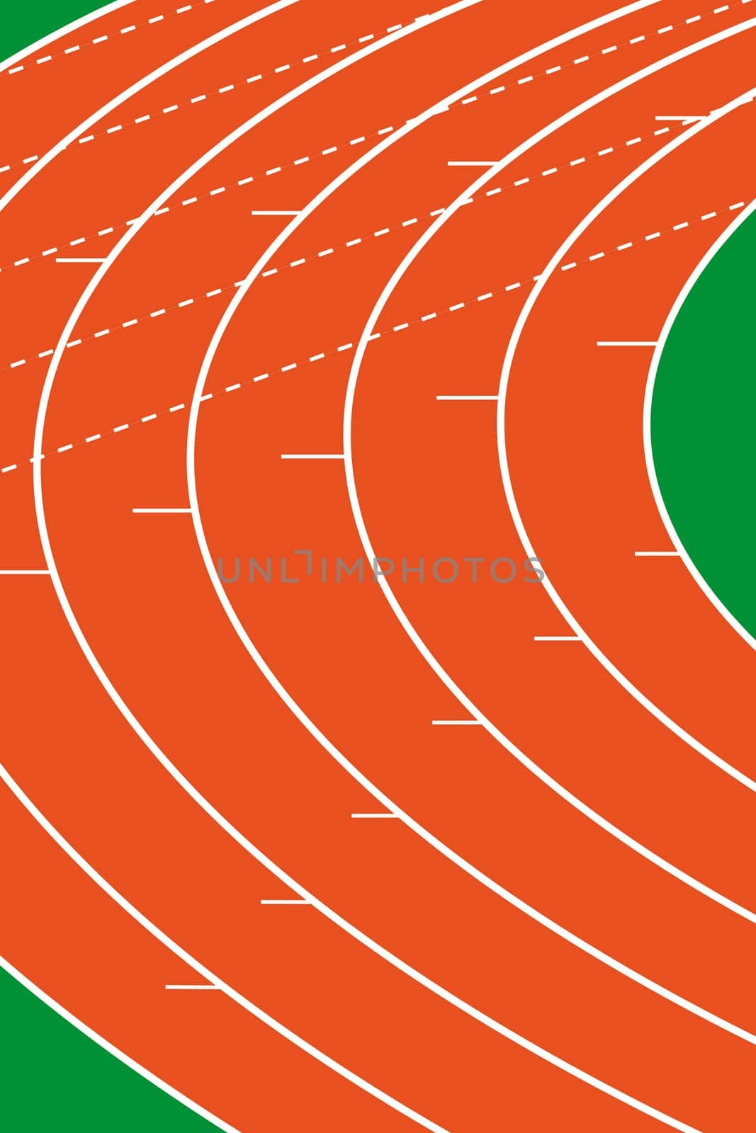 photo or drawing of a running track for sports