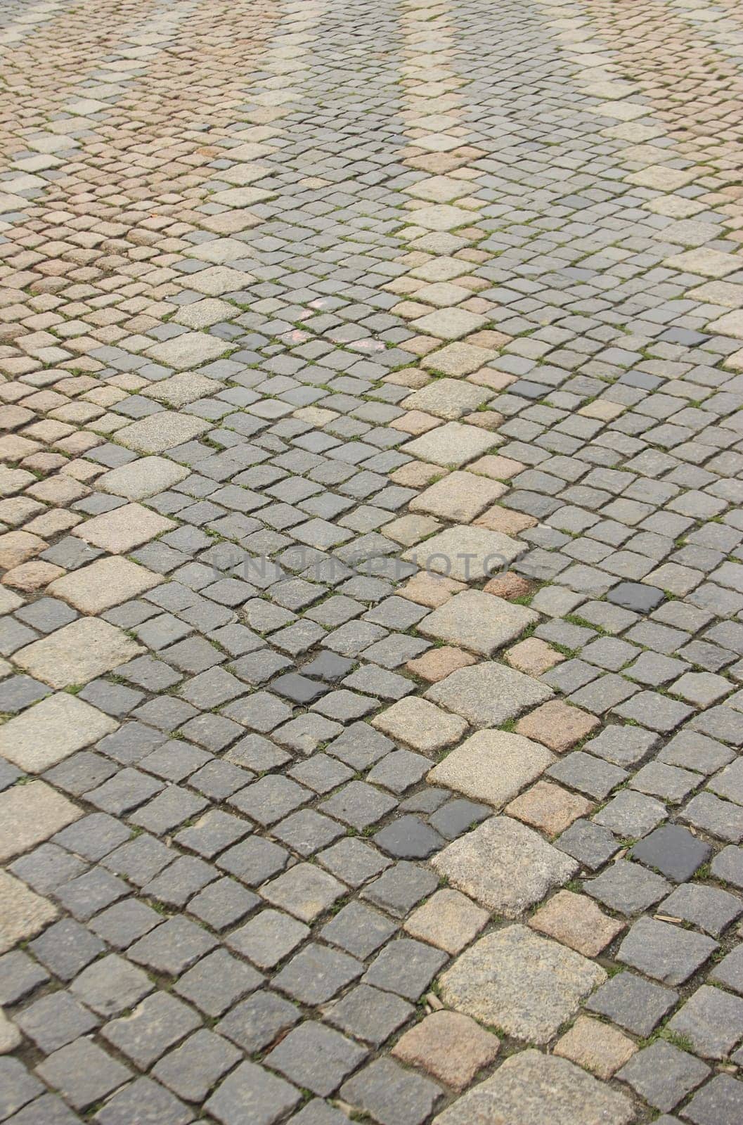 Street pavement in the historic old town of Goslar