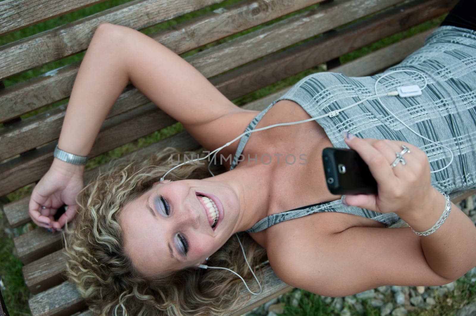 On the phone - woman outdoors