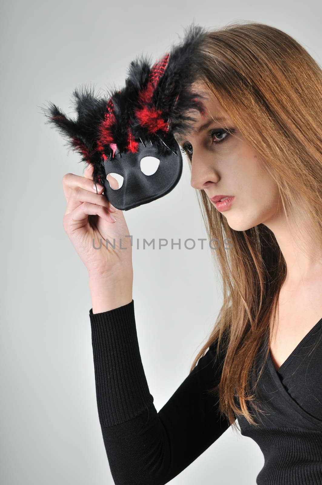 Mystery concept - woman in mask