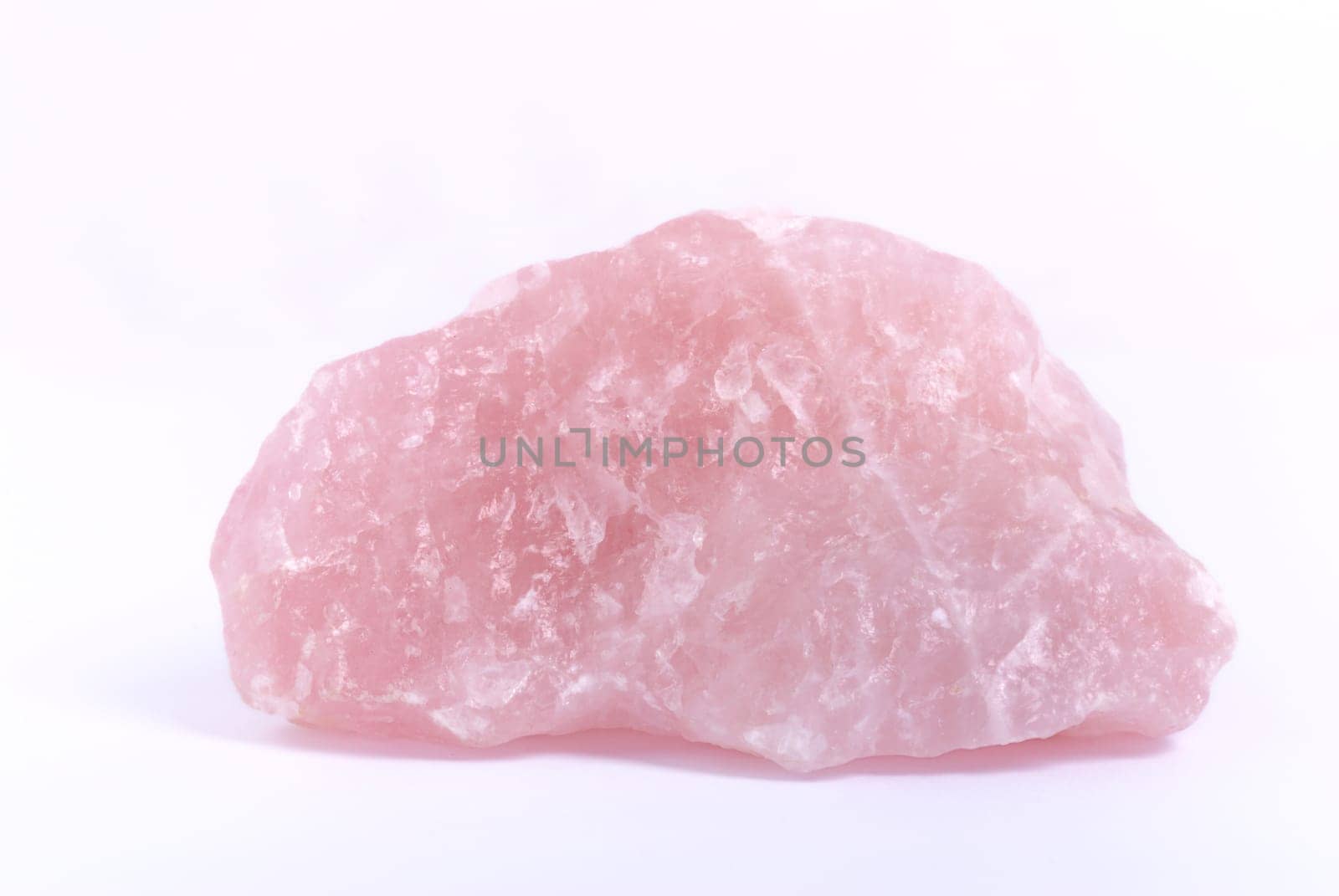 Raw rose quartz - semiprecious gem used for jewels and also in esoteric and alternative medicine